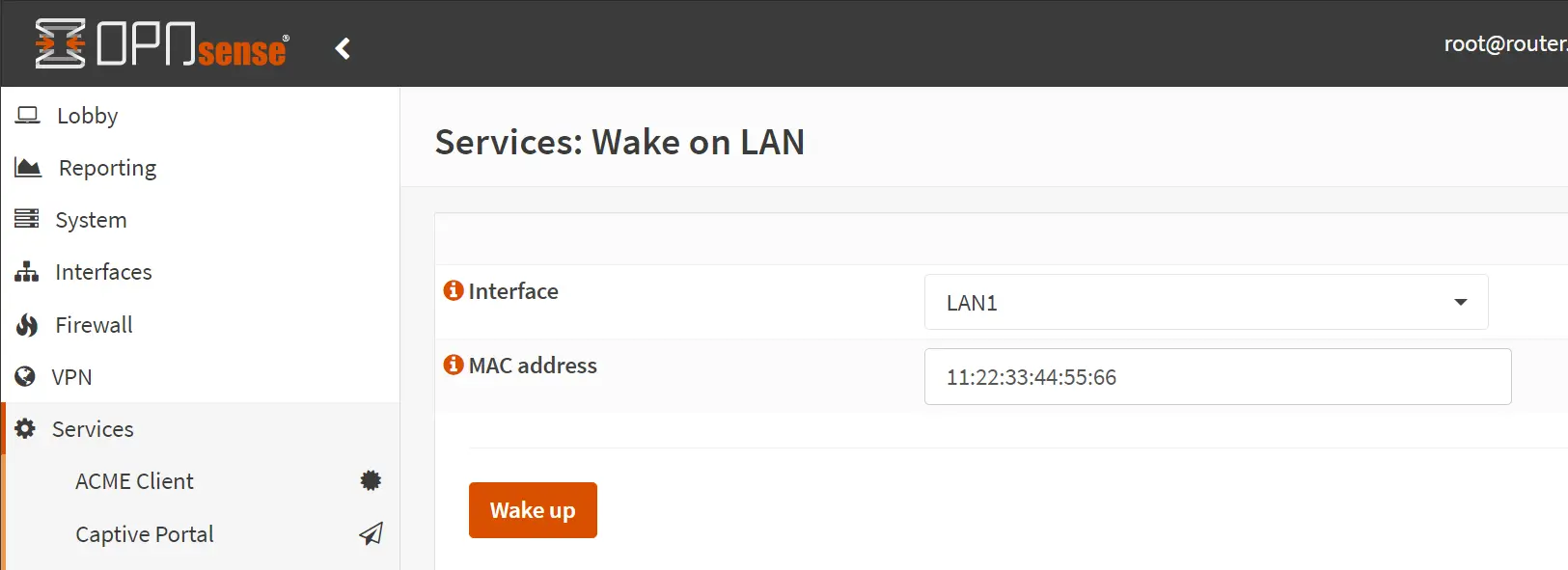 Wake a host on a different subnet or VLAN with OPNSense
